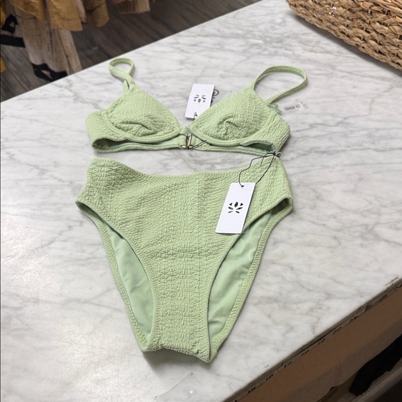 GIGI C Other - GIGI C NWT Bikini Set in Textured Mint Green Size XS